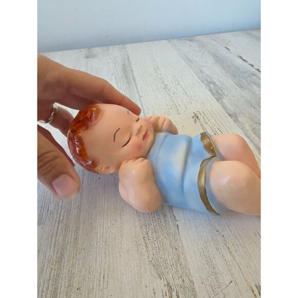 Vintage chalkware? Baby Jesus nativity religious Xmas - Picture 3 of 11